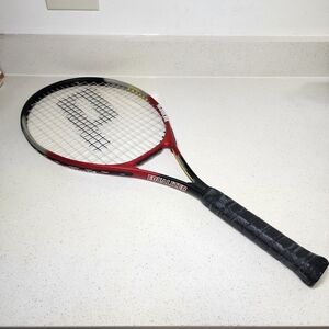 Tennis Raquet Prince Equalizer Red and Black Racket. Vibration System